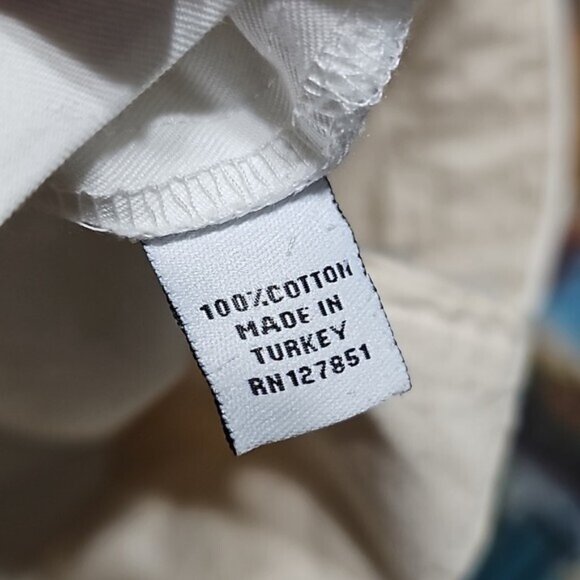 Sibel Saral White Cropped High Waisted Pants Size Medium - Picture 4 of 5